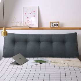SOGA 4X 100cm Dark Grey Triangular Wedge Bed Pillow Headboard