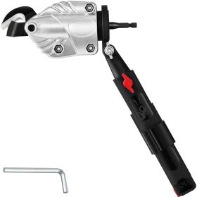 VEVOR Metal Cutter Drill Attachment, with Metal Shears Attachment, 360 Degree Pivoting Head