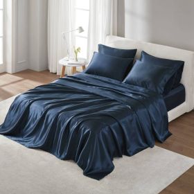 Satin Luxury Sheet Set Twin (Color: as Pic)