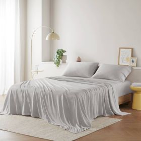 Cotton Blend Jersey Knit All Season Sheet Set King (Color: as Pic)