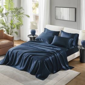 Satin Luxury Sheet Set Queen (Color: as Pic)