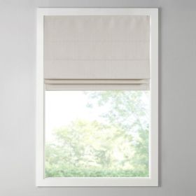 Basketweave Room Darkening Cordless Roman Shade (Color: as Pic)