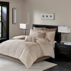 8 Piece Embroidered Comforter Set (Color: as Pic)